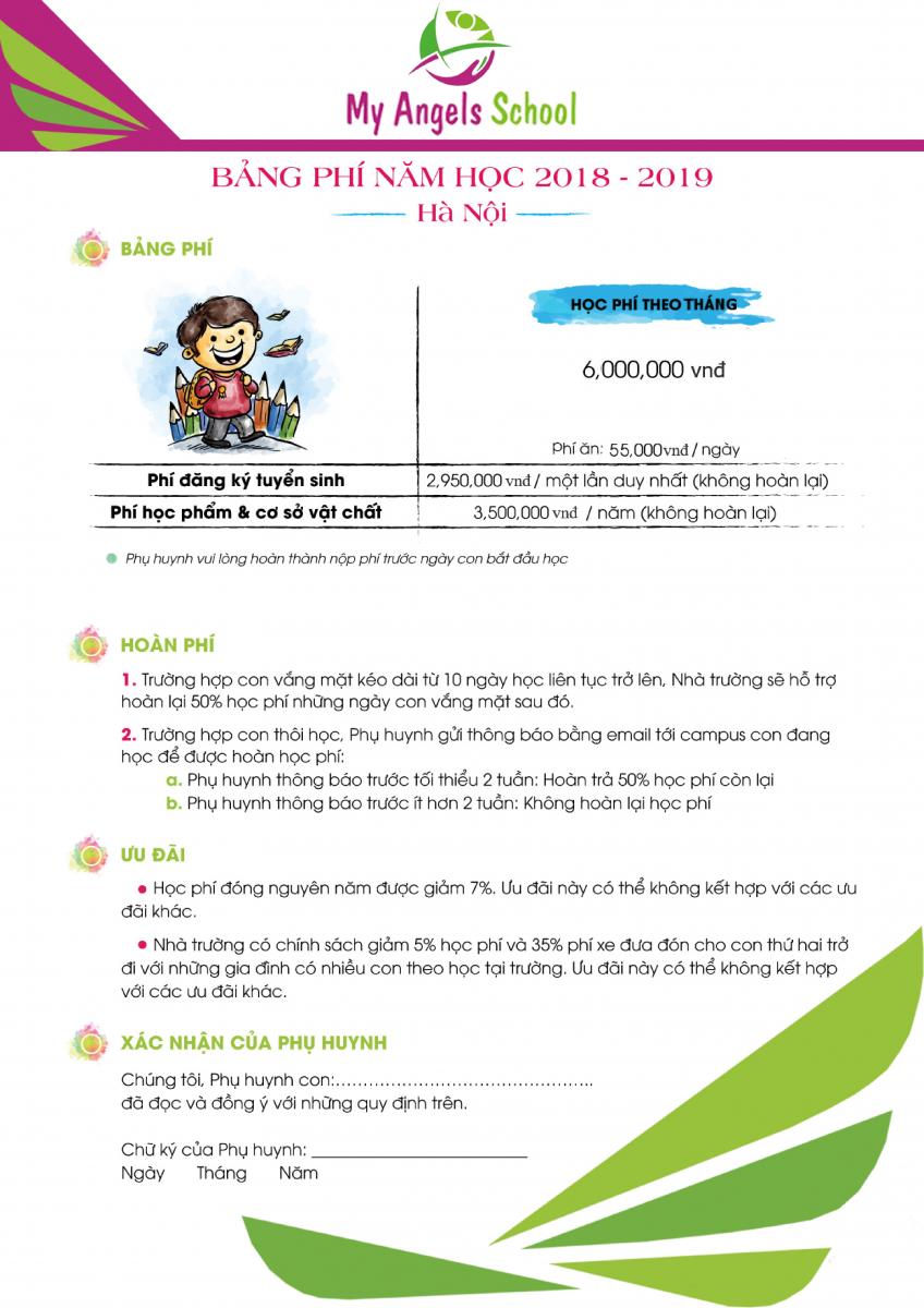 Trường mầm non My Angels School - Quốc Tử Giám