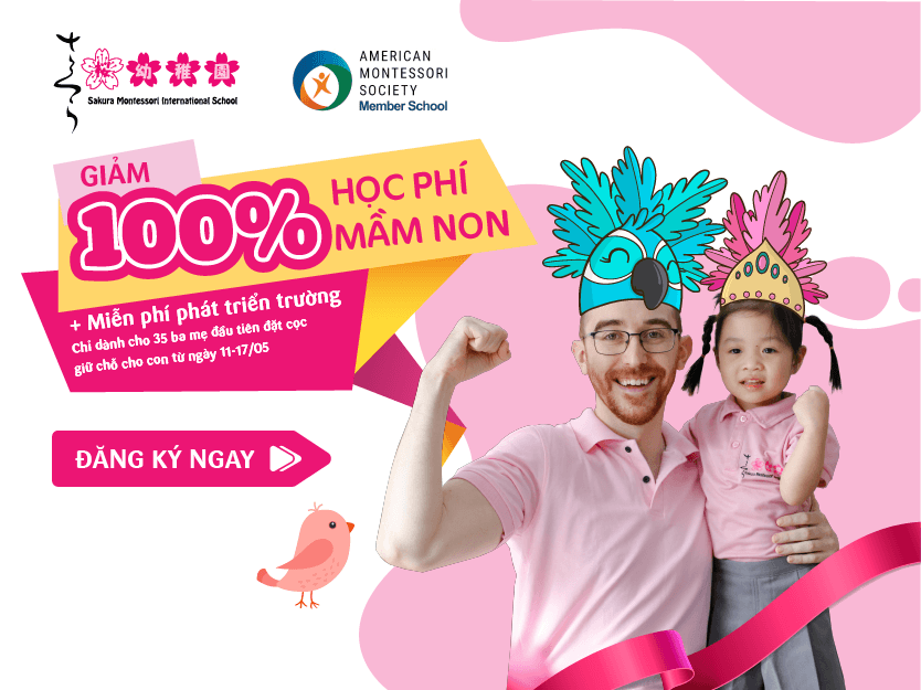 GIẢM 100% HỌC PHÍ MẦM NON THÁNG ĐẦU TIÊN TẠI TẤT CẢ CƠ SỞ