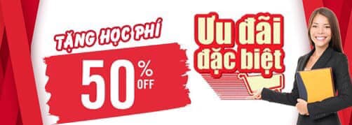 Giảm 100% phí xây dựng và cơ sở vật chất