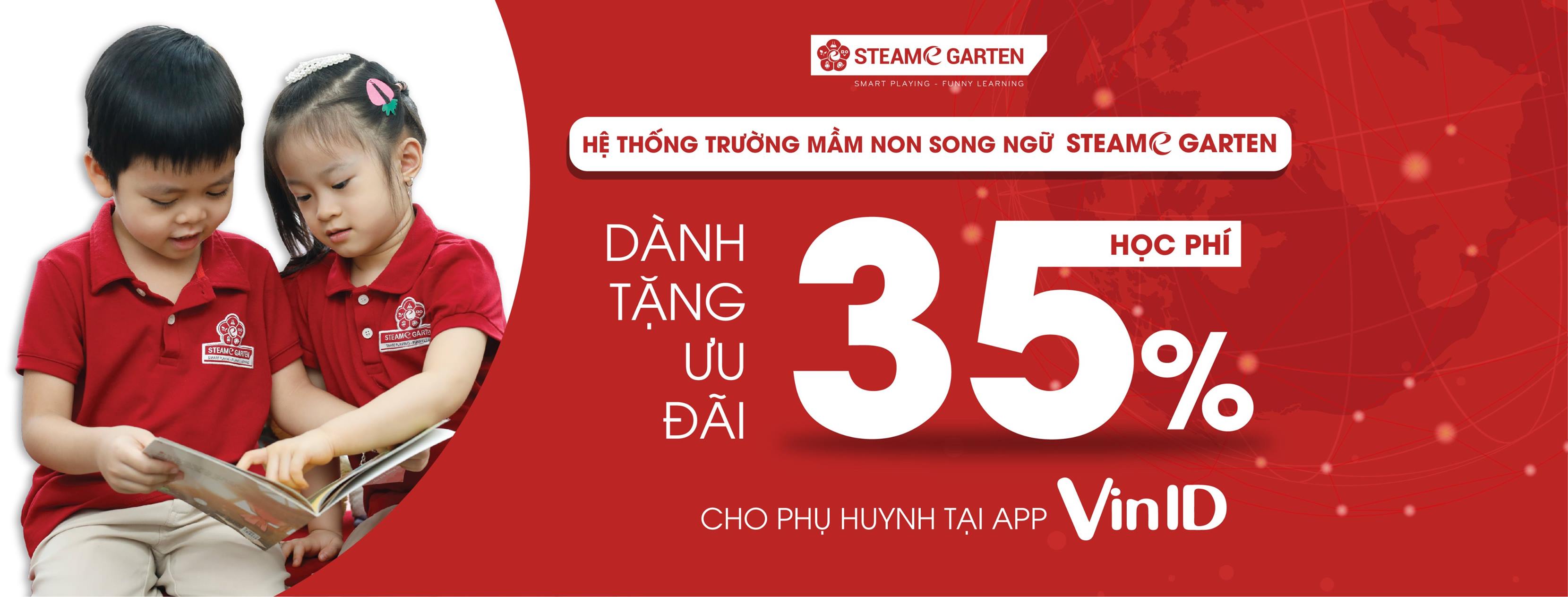 STEAMe GARTEN DÀNH TẶNG ƯU ĐÃI 35%