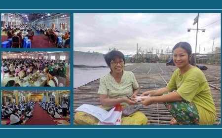 ဆွမ်းအလှူတော် – မသဲညှာအေး မိသားစုမှ ၄၂ကြိမ်မြောက် တရားစခန်းအတွက်