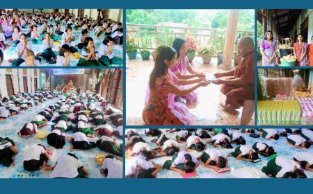 ကျိုက္ခမီ ဝိဇယာရာမ ယဥ်ကျေးသင်တန်း သားငယ်သမီးငယ်များအတွက် အာဟာရအလှူတော်