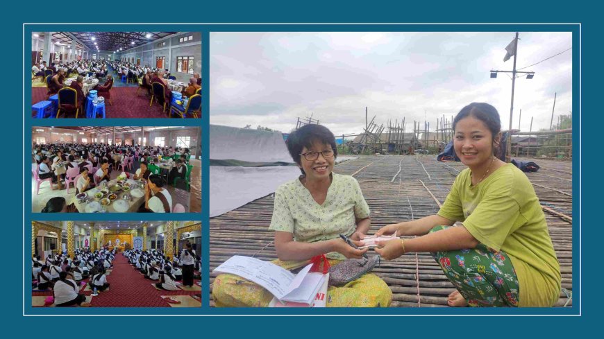ဆွမ်းအလှူတော် – မသဲညှာအေး မိသားစုမှ ၄၂ကြိမ်မြောက် တရားစခန်းအတွက်