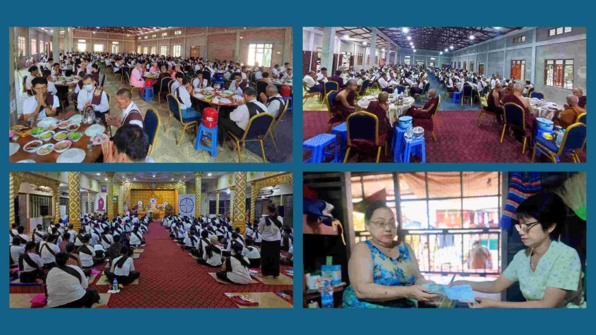 ဦးကျော်နိုင်ထူး မိသားစုမှ မိဘများအား ရည်စူးဆွမ်းအလှူ