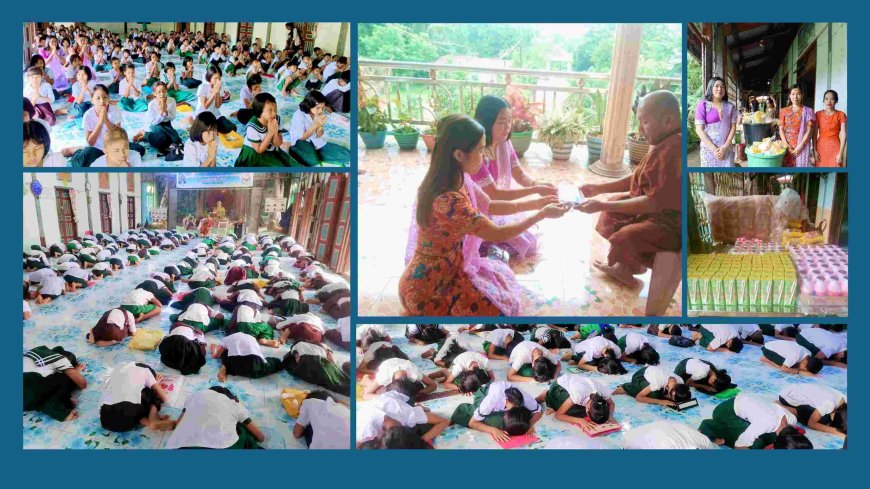 ကျိုက္ခမီ ဝိဇယာရာမ ယဥ်ကျေးသင်တန်း သားငယ်သမီးငယ်များအတွက် အာဟာရအလှူတော်
