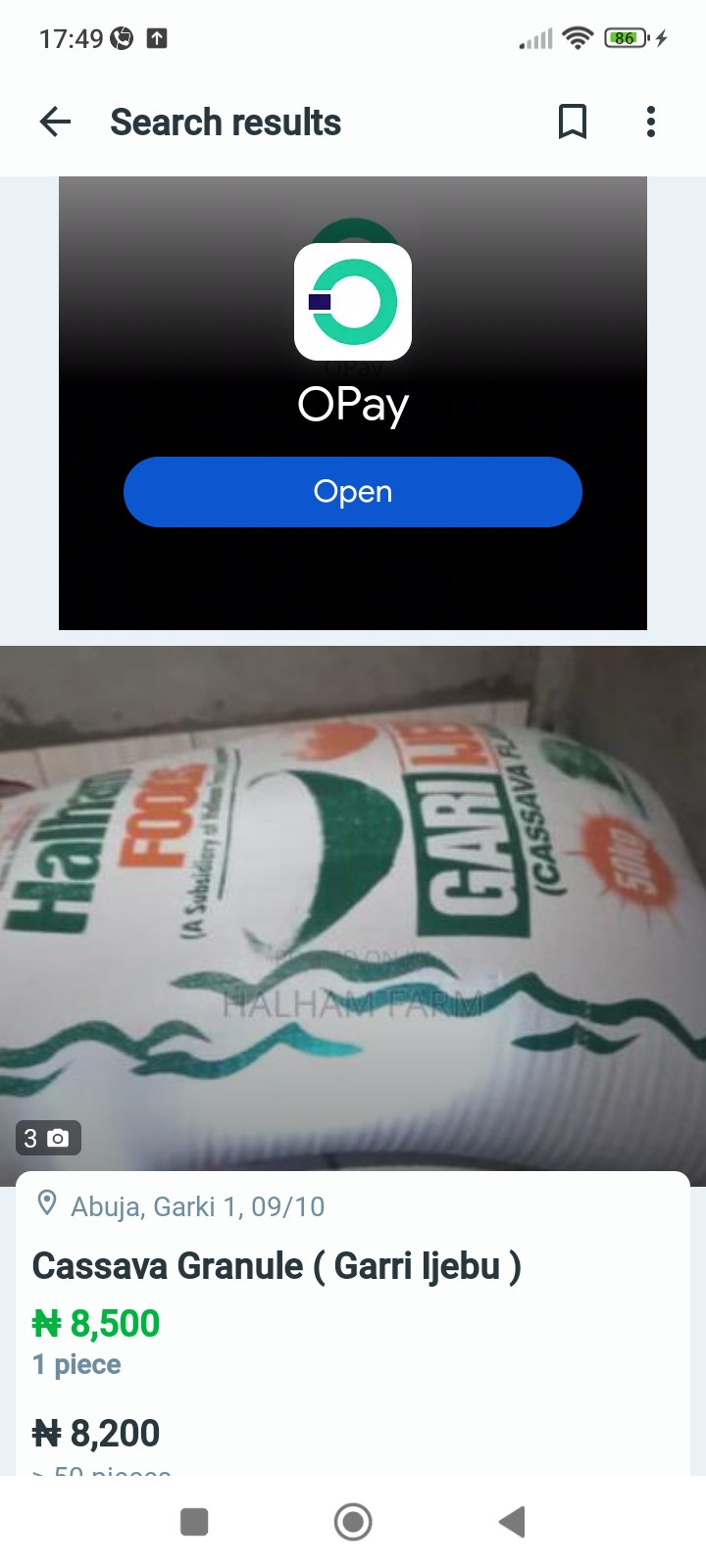 Cassava Granules ( flakes)