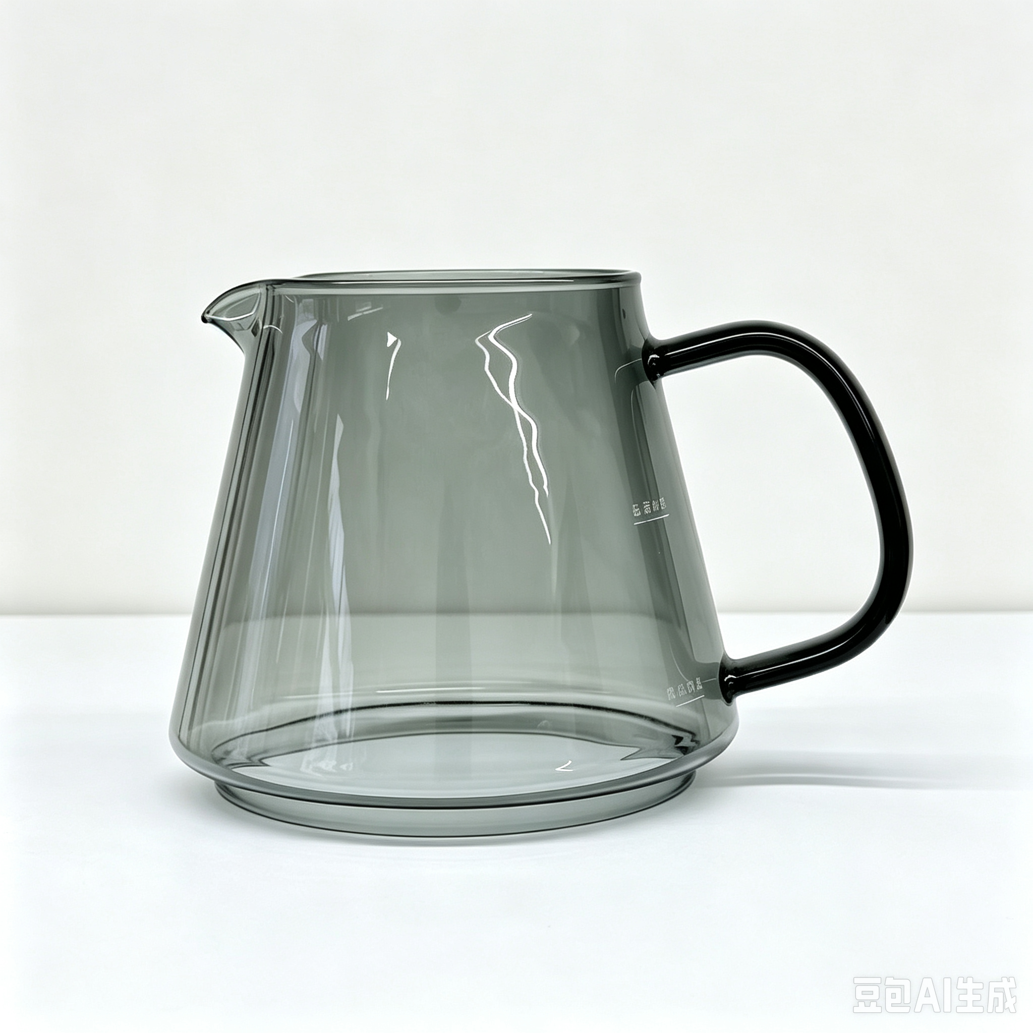 Transparent Black Bottomless Glass Teapot