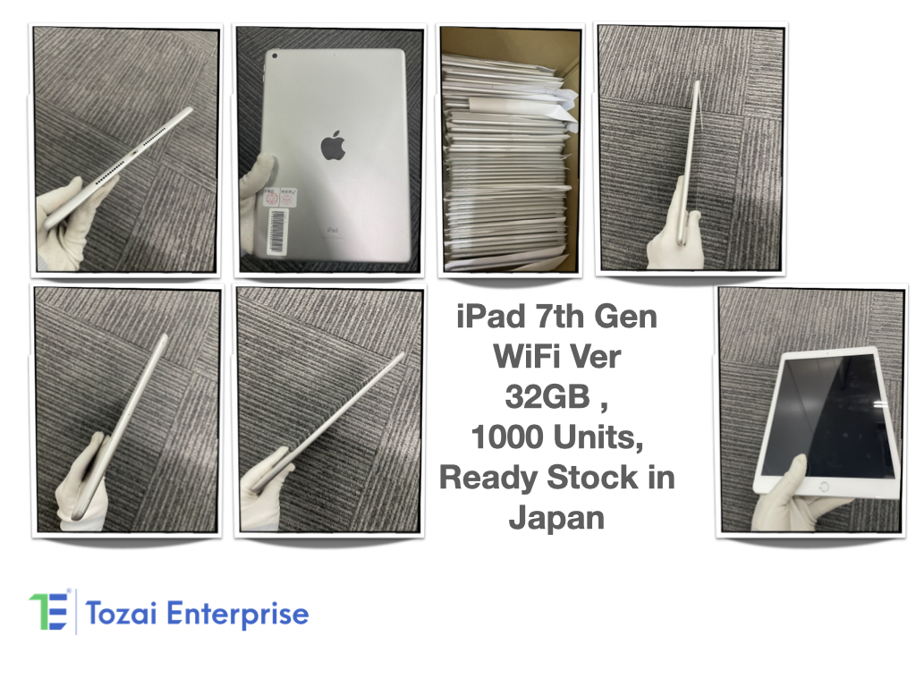 iPad 7th Generation 32GB – Wi-Fi Model, Pre-Owned, A,B,C Japanese Graded, 1000 Units Ready image 3