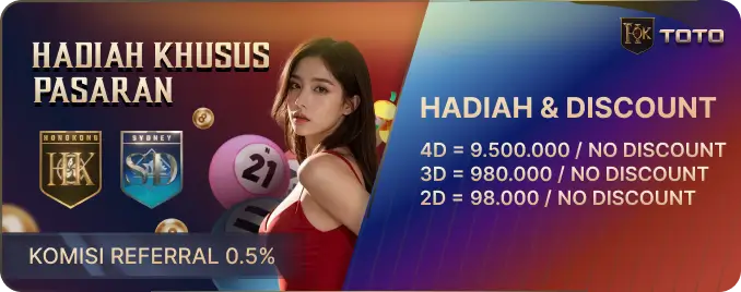 HADIAH KHUSUS PASARAN SYDNEYPOOLS DAN HONGKONGPOOLS