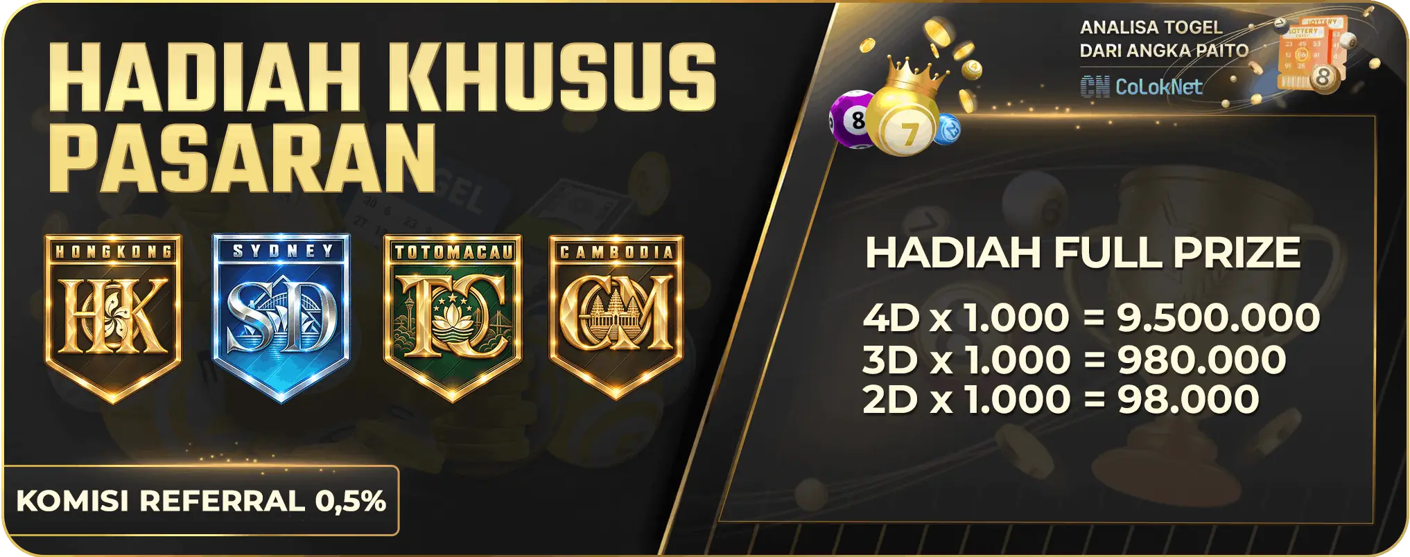 HADIAH KHUSUS PASARAN SYDNEYPOOLS DAN HONGKONGPOOLS