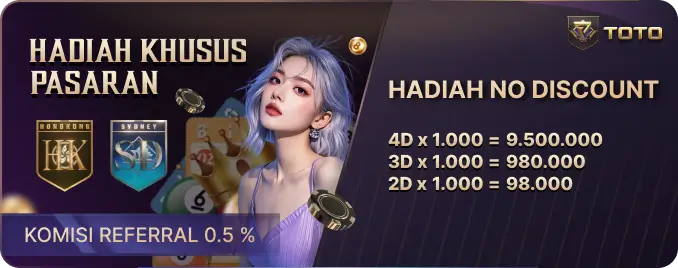 HADIAH KHUSUS PASARAN SYDNEYPOOLS DAN HONGKONGPOOLS