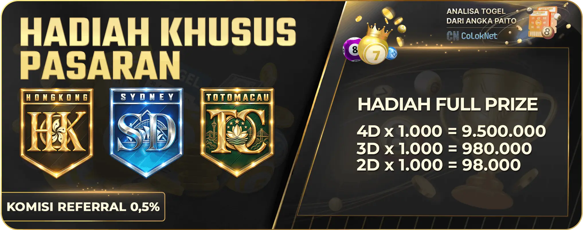 HADIAH KHUSUS PASARAN SYDNEYPOOLS DAN HONGKONGPOOLS