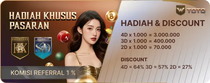 HADIAH KHUSUS PASARAN SYDNEYPOOLS DAN HONGKONGPOOLS