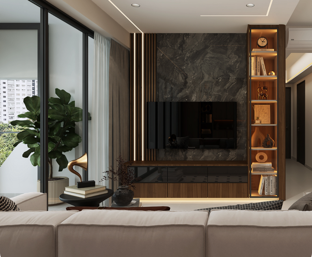 Living room interior by Sky Creation