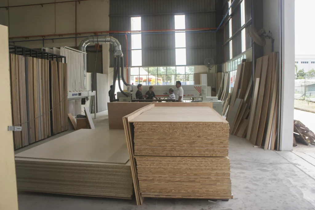 Sky Creation carpentry workshop machinery and production space