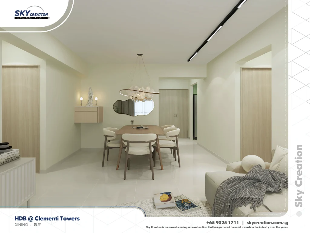 HDB Clementi Towers dining renovation