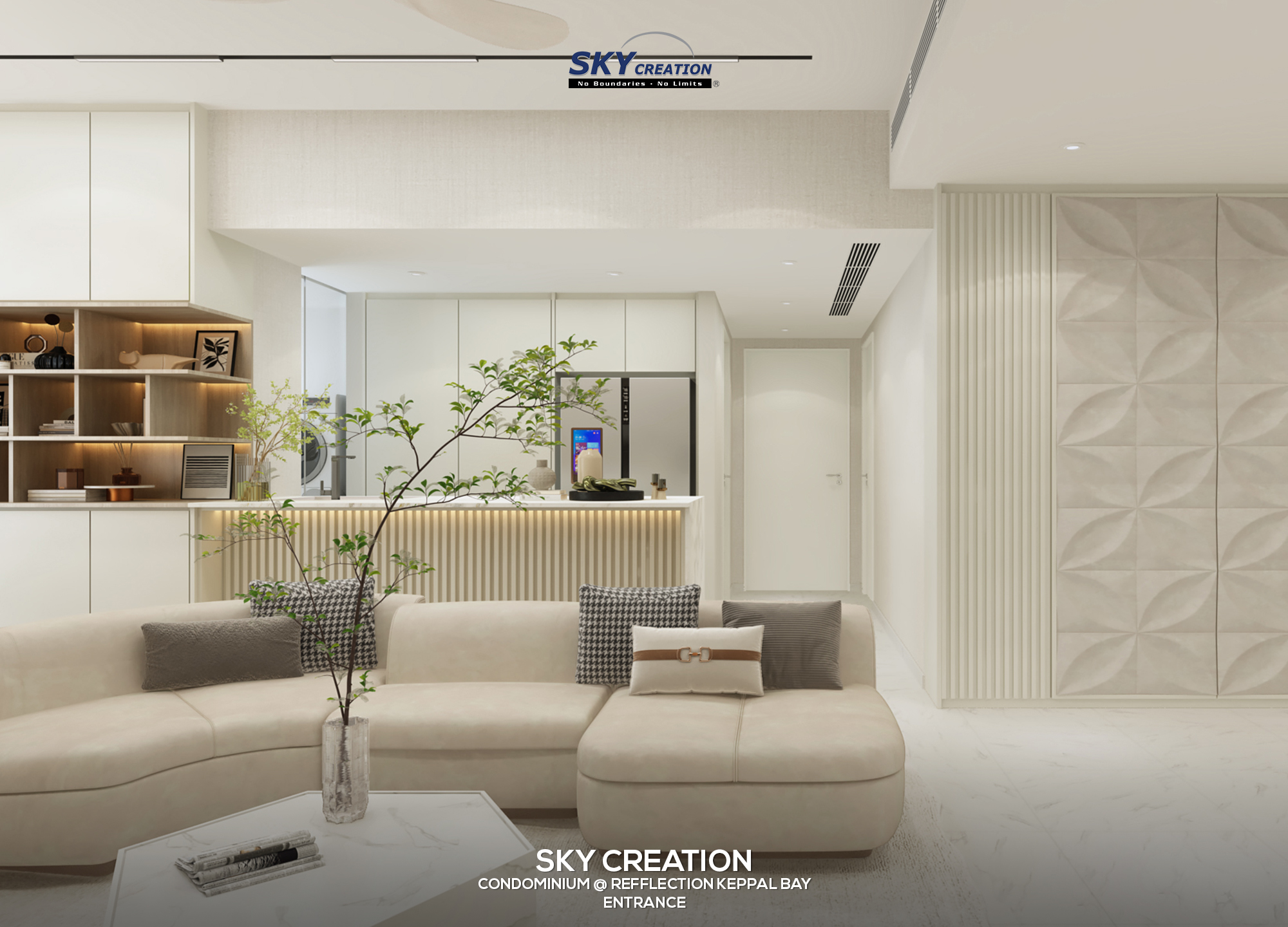 Entrance interior design by Sky Creation