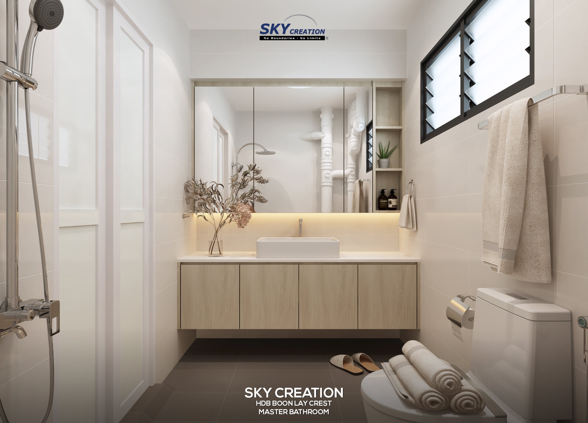 Master bathroom approved project visual showing a clean and practical finish
