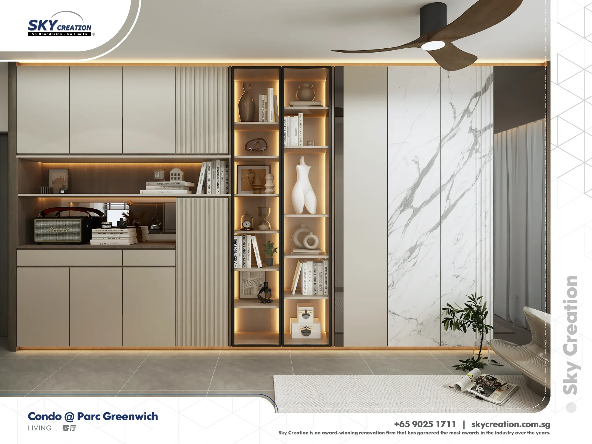 Parc Greenwich contemporary interior design project by Sky Creation