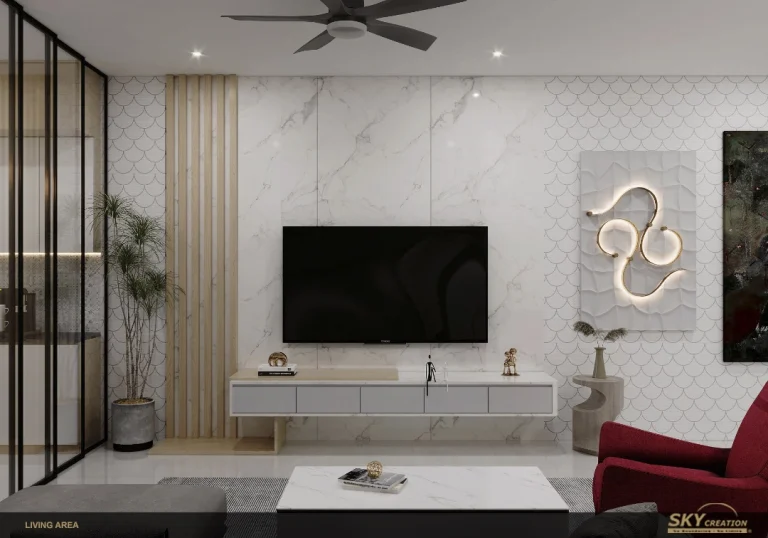 Jalan Kuak warm organised interior by Sky Creation