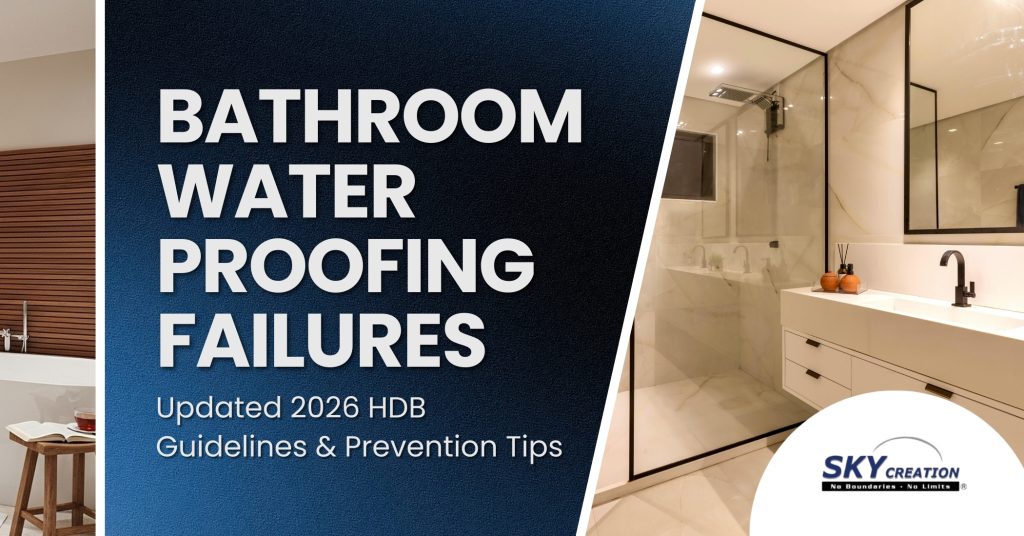 bathroom waterproofing failure prevention HDB