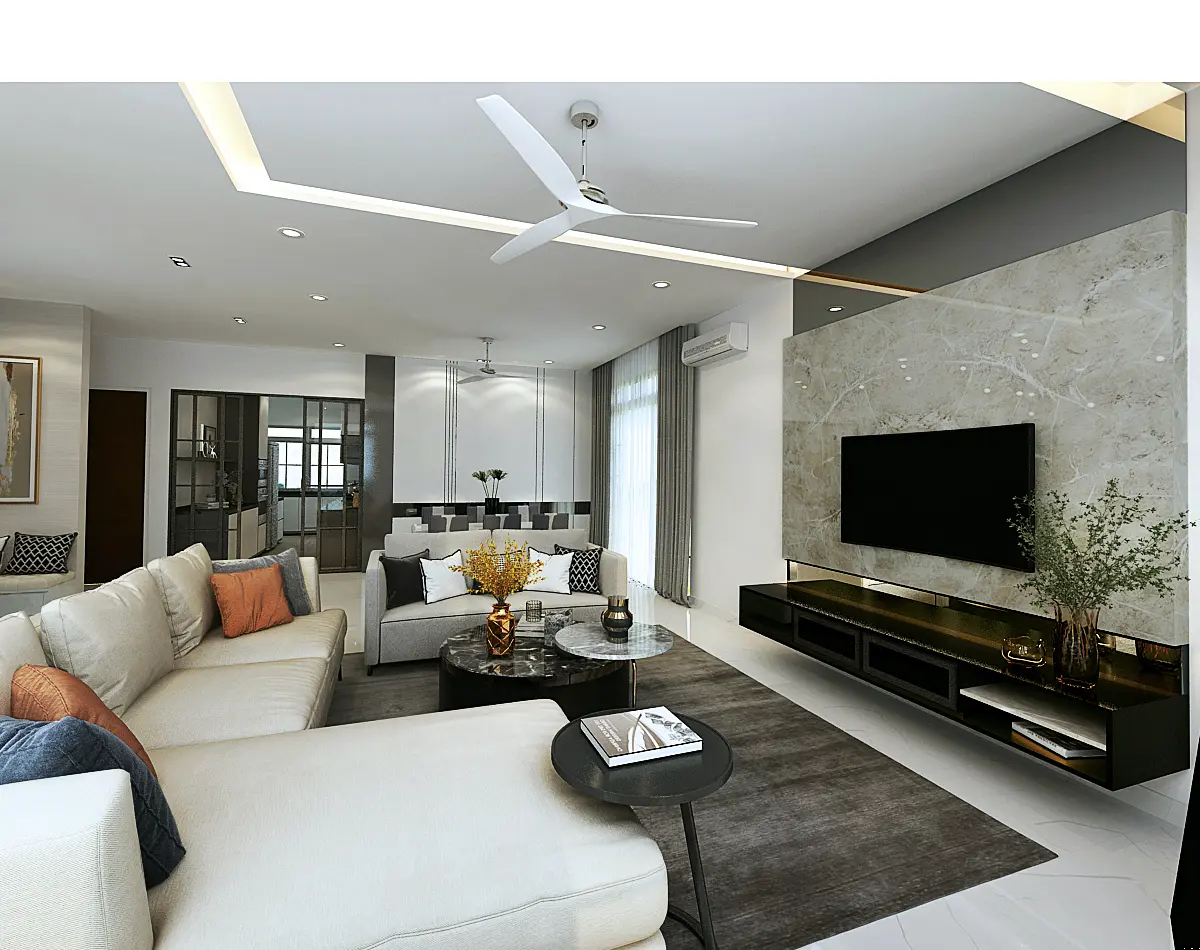 Luxury living room interior