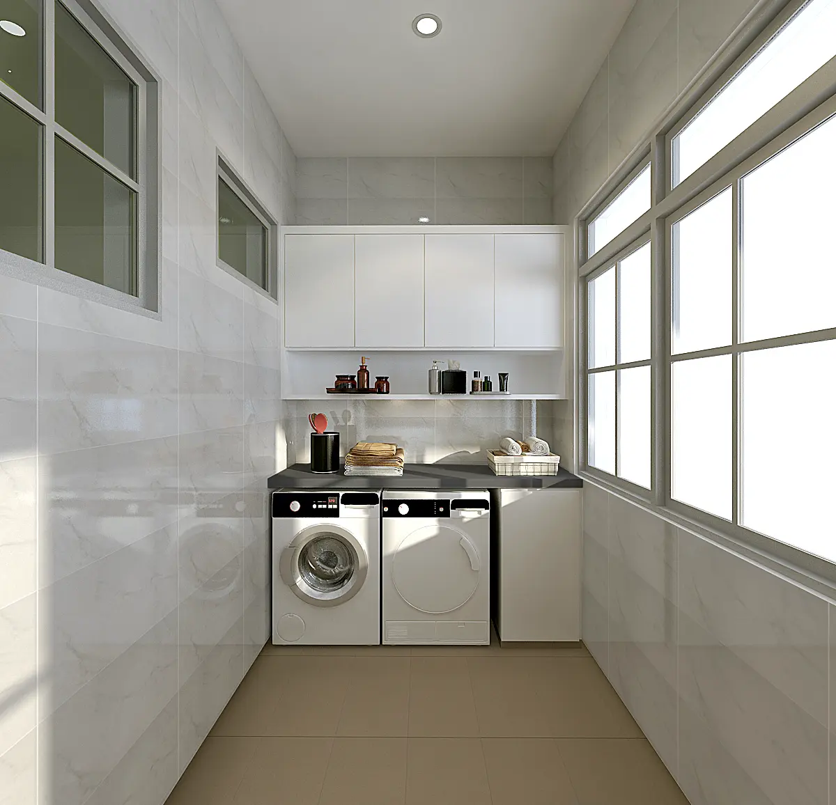 Luxury laundry space