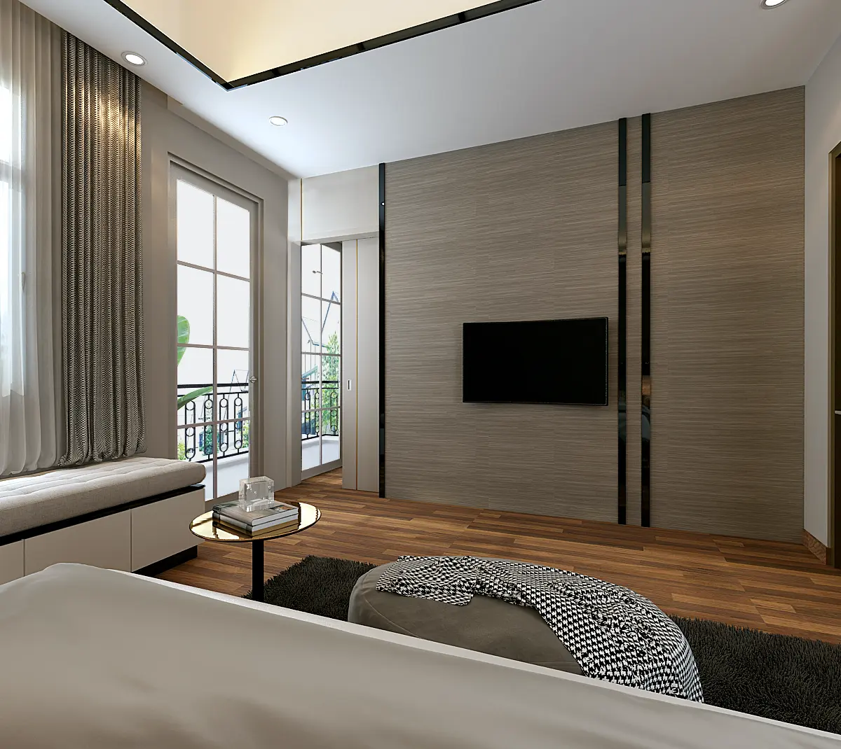 Master bedroom detail
