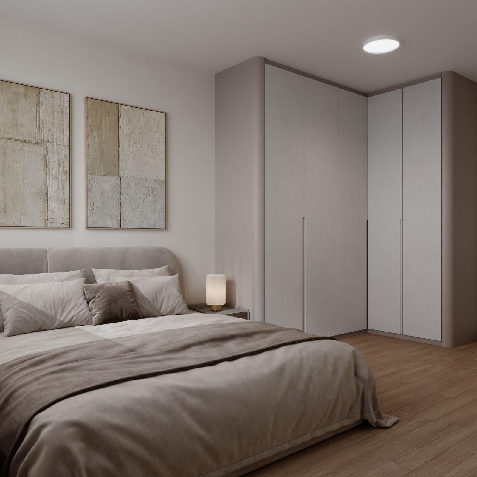Warm minimalist interior design for a completed Singapore home by Sky Creation