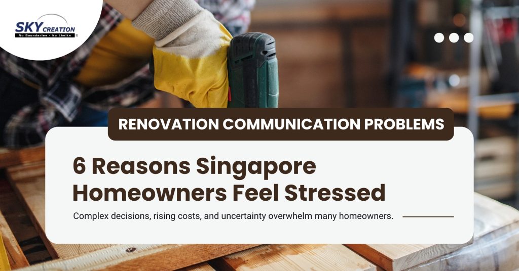 Homeowner facing renovation communication problems during a Singapore home project