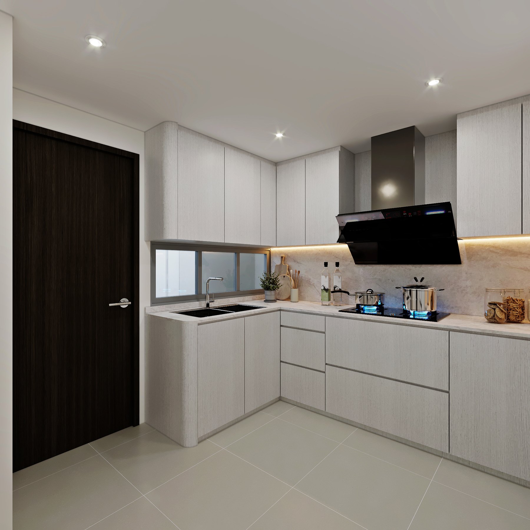 Azalea Modern kitchen 3D interior design
