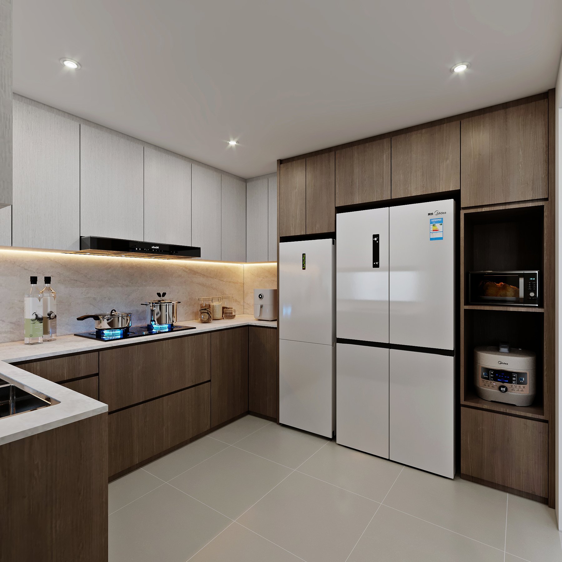 Azalea Modern kitchen 3D interior design