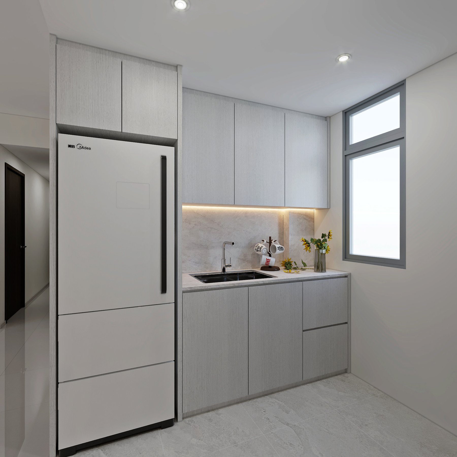 Azalea Modern dry pantry 3D interior design