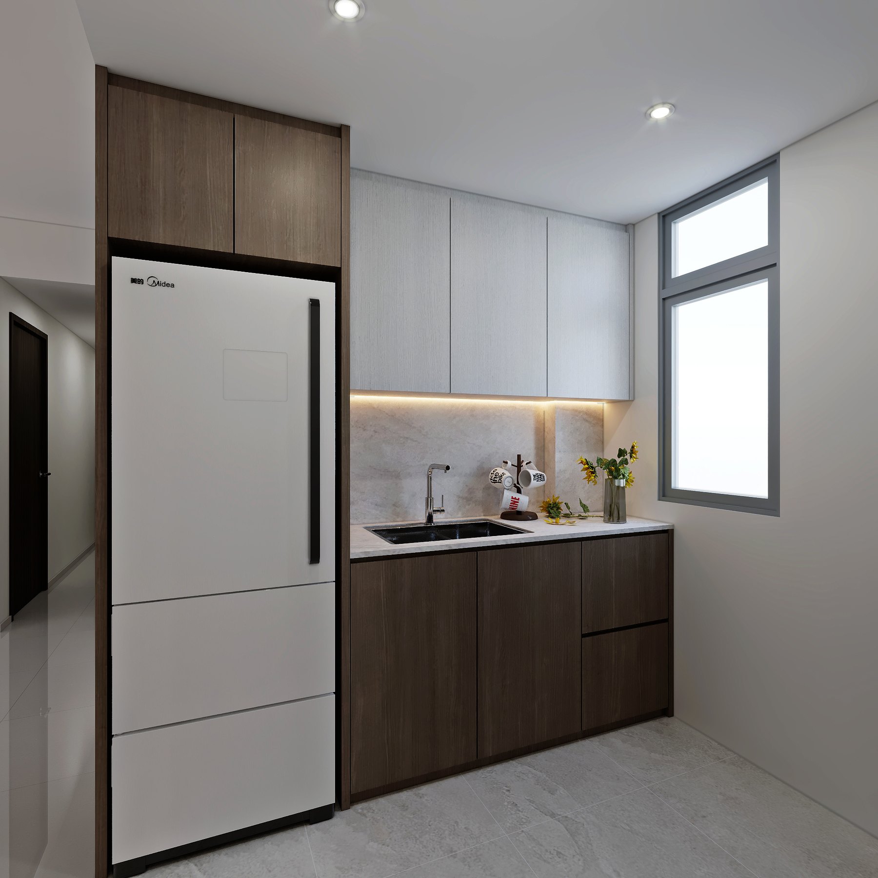 Azalea Modern dry pantry 3D interior design