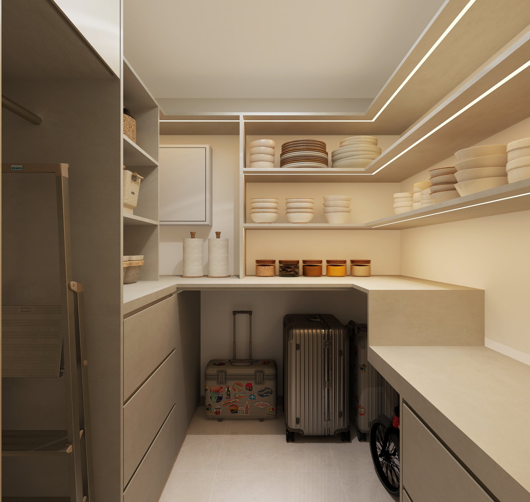 Verticus Modern storage view 3D interior design