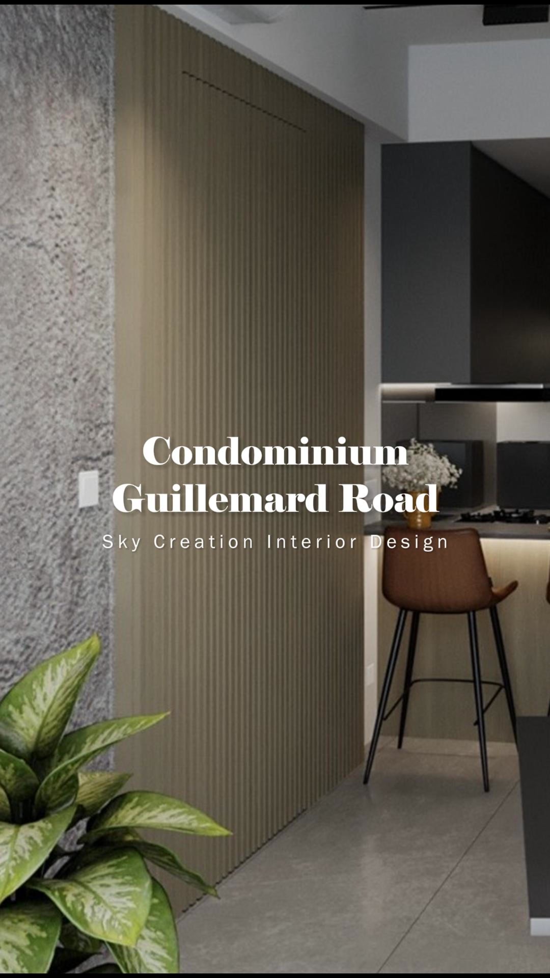 Guillemard Road original 3D cover showing fluted cabinetry beside a kitchen counter with brown stools