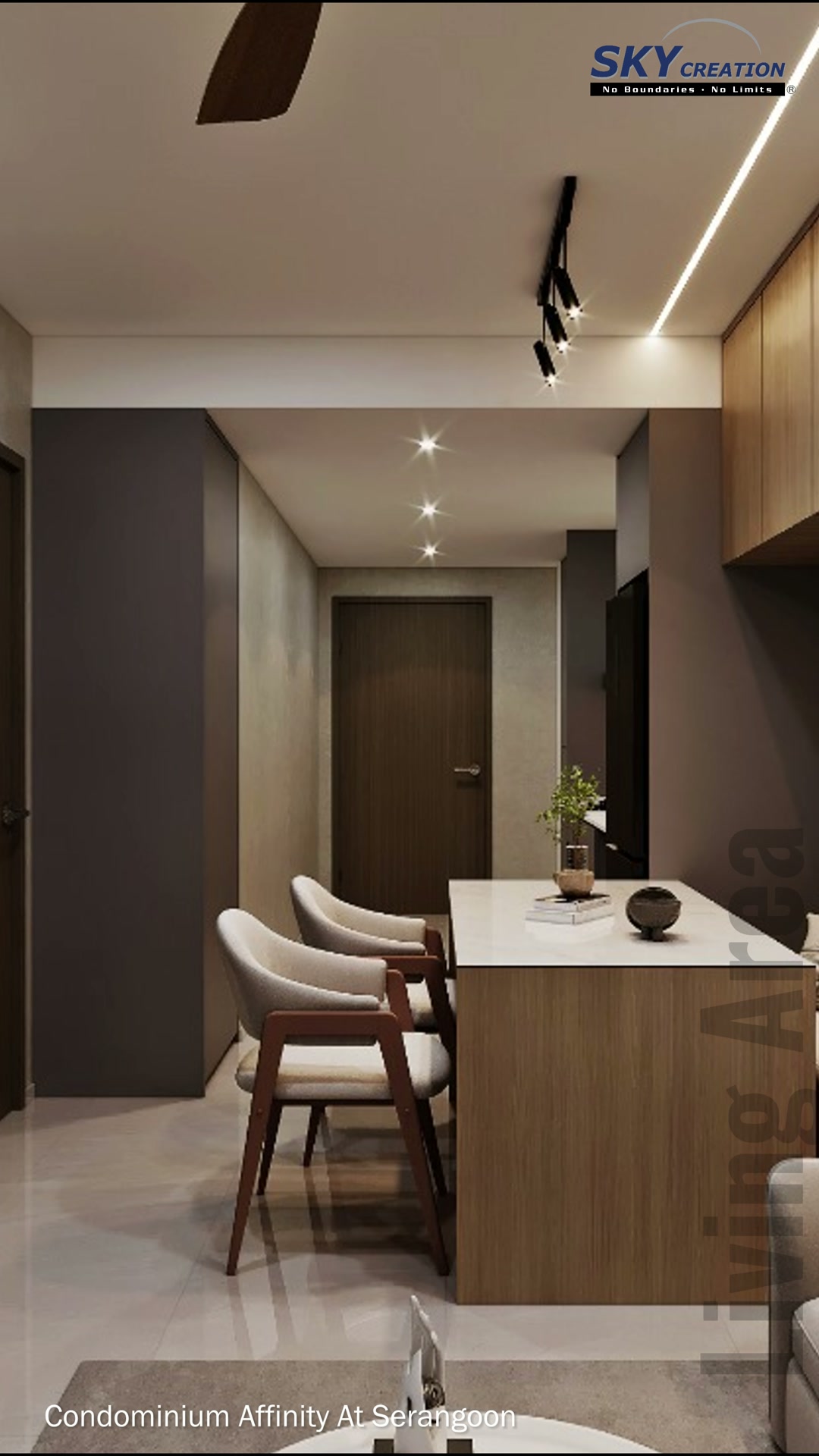 Affinity At Serangoon compact dining zone beside the entrance circulation