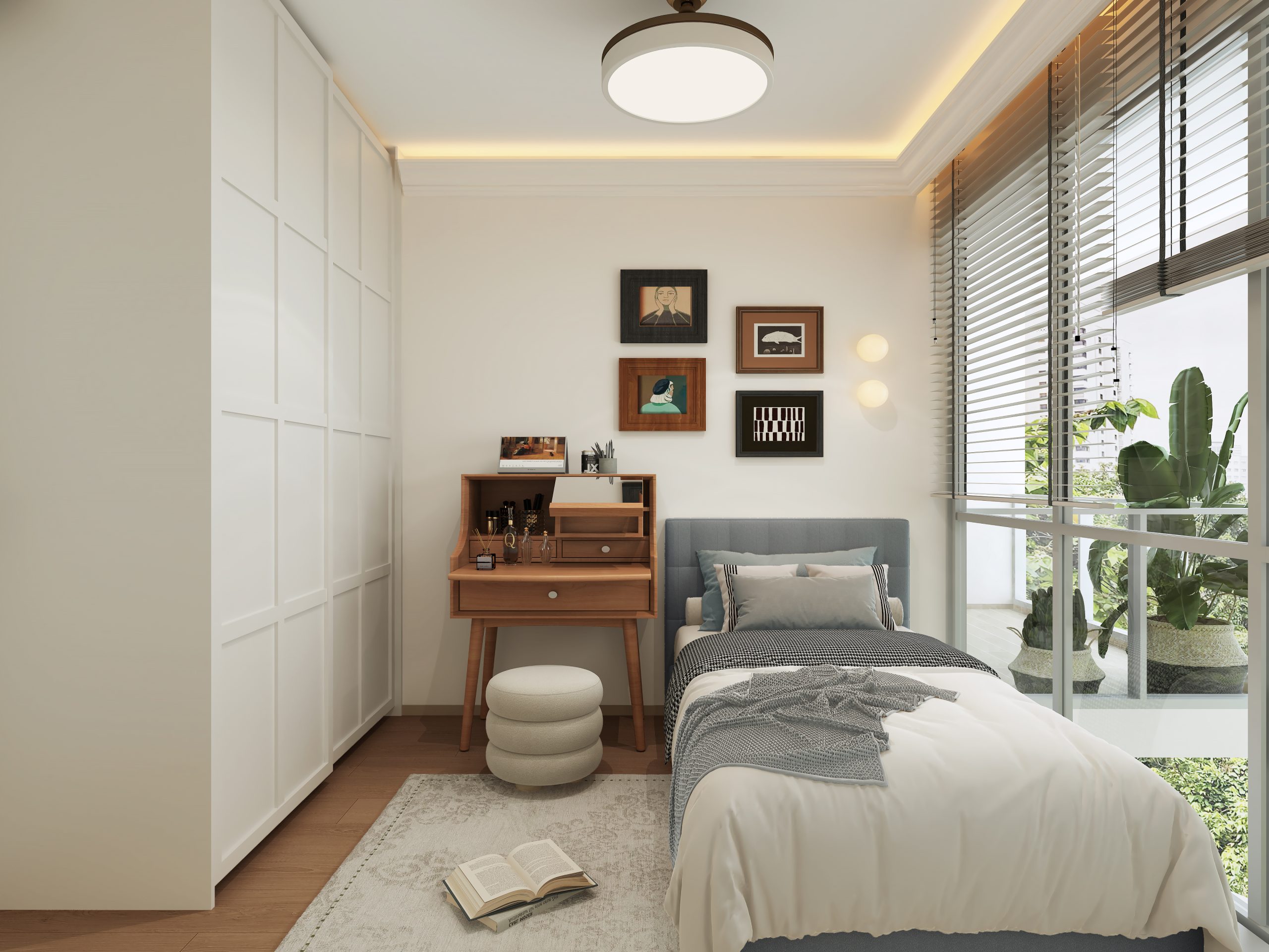 Grand Dunman — bedroom, 3D design visual
