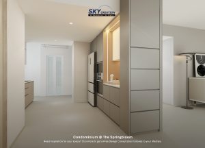 The Springbloom — kitchen, 3D design visual