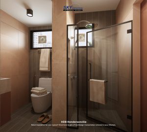 HDB Henderson Crescent — bathroom, 3D design visual