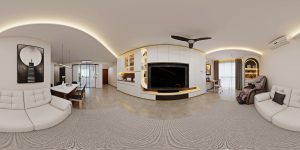Hazel Park — living, scandinavian 3D design visual