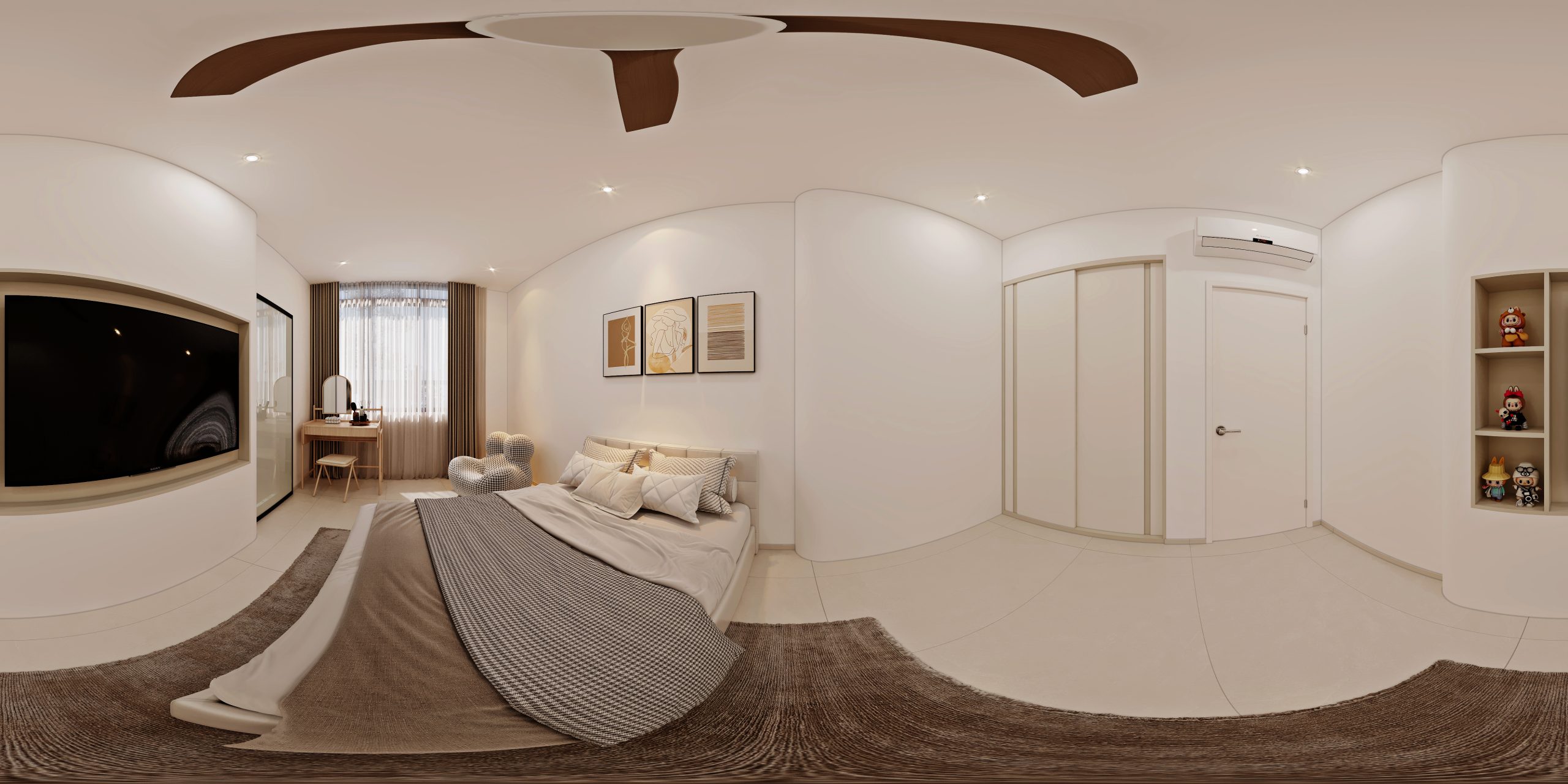 Jalan Lengkong Tiga — bedroom 3, modern minimalist 3D design visual
