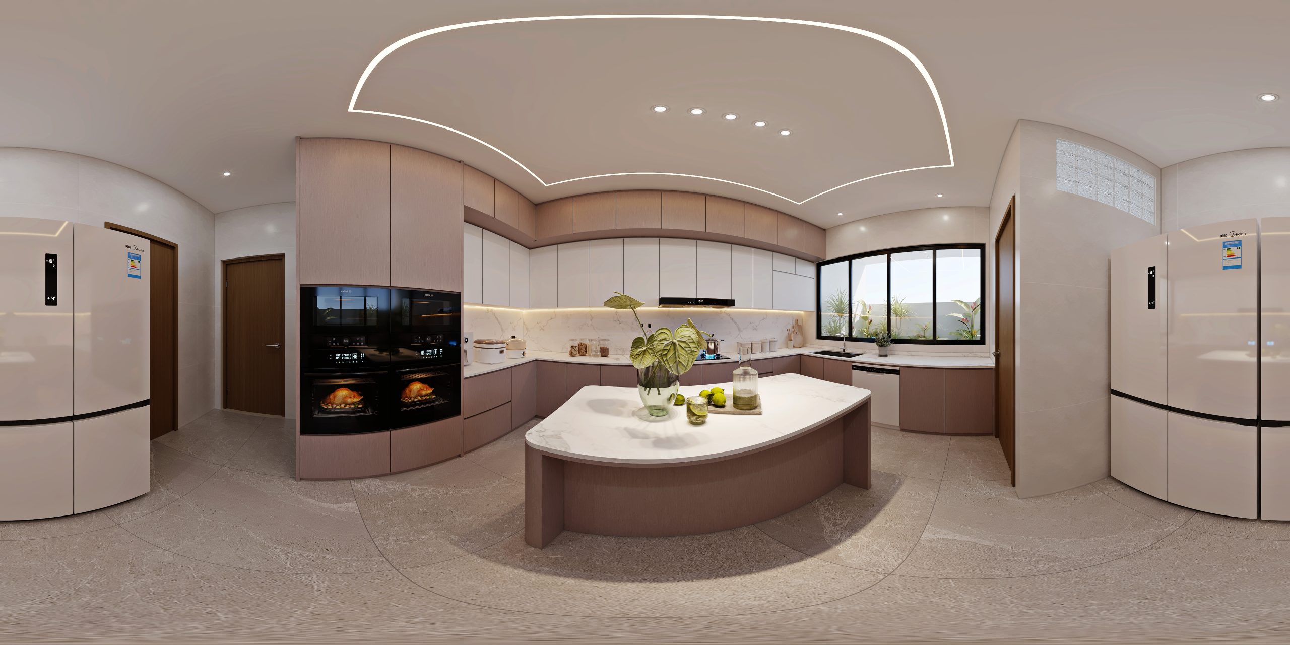 Cashew Terrace — kitchen, scandinavian 3D design visual