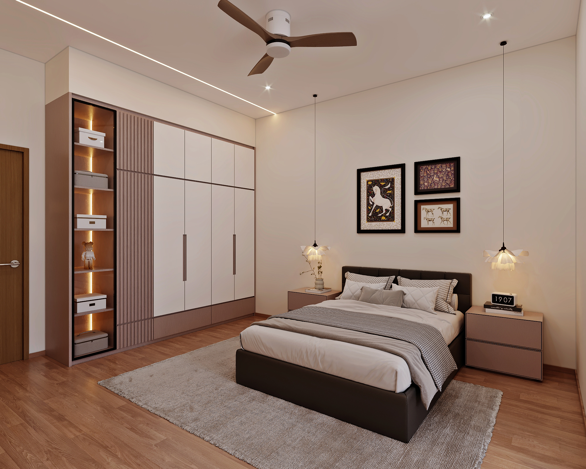 Cashew Terrace — bedroom 2, scandinavian 3D design visual