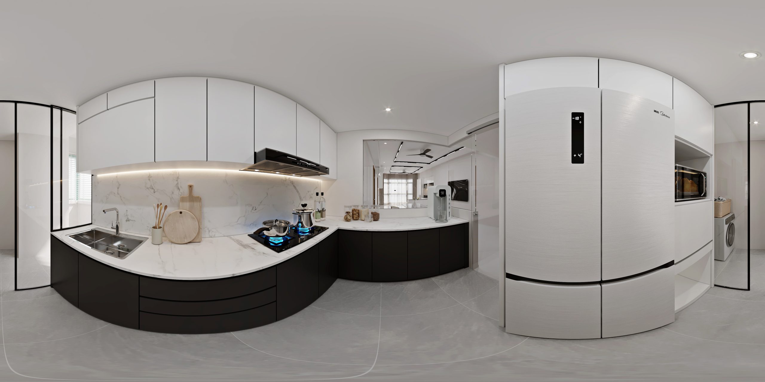 Signature Park — kitchen, modern 3D design visual