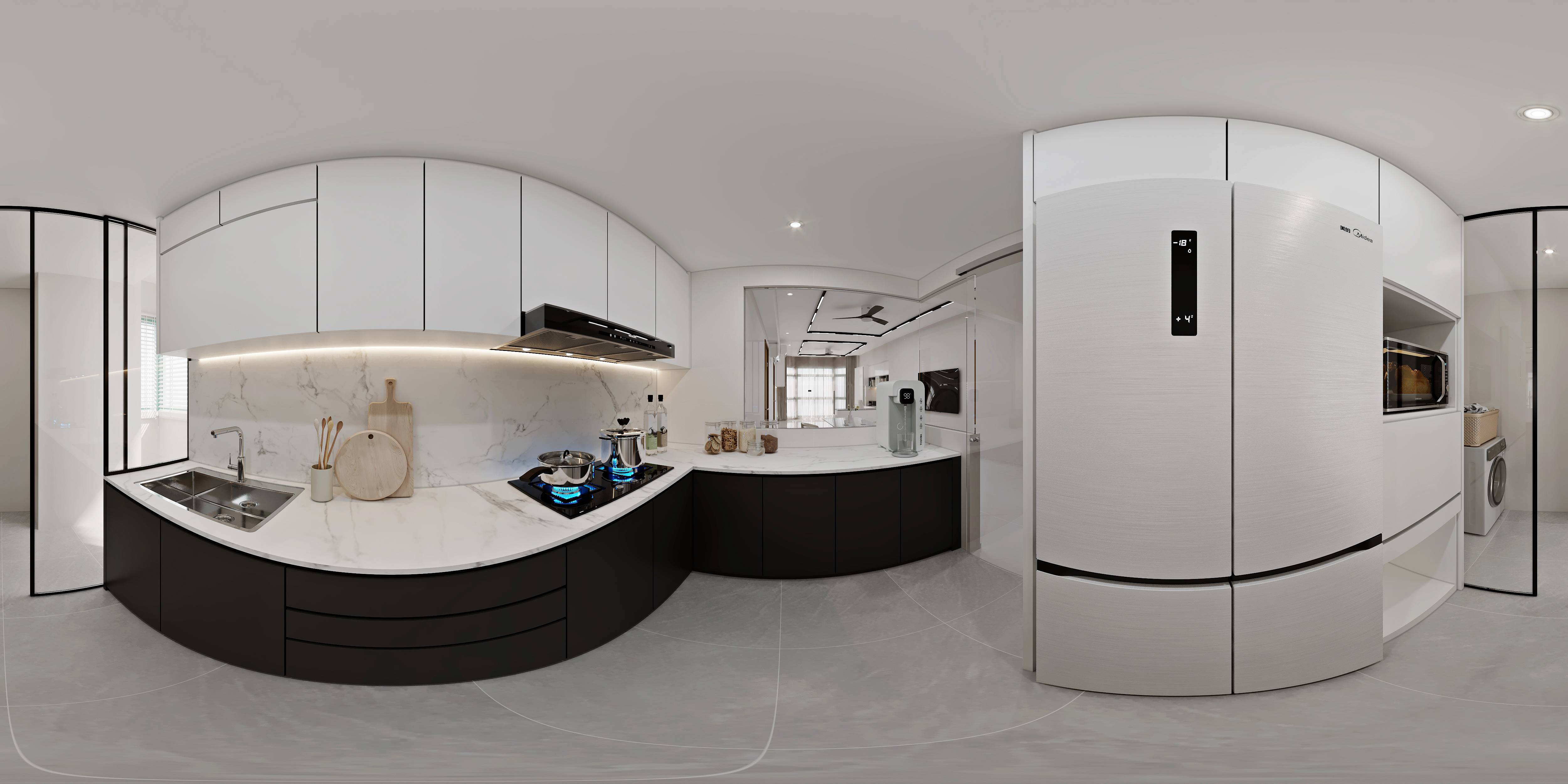 Signature Park — kitchen, modern 3D design visual