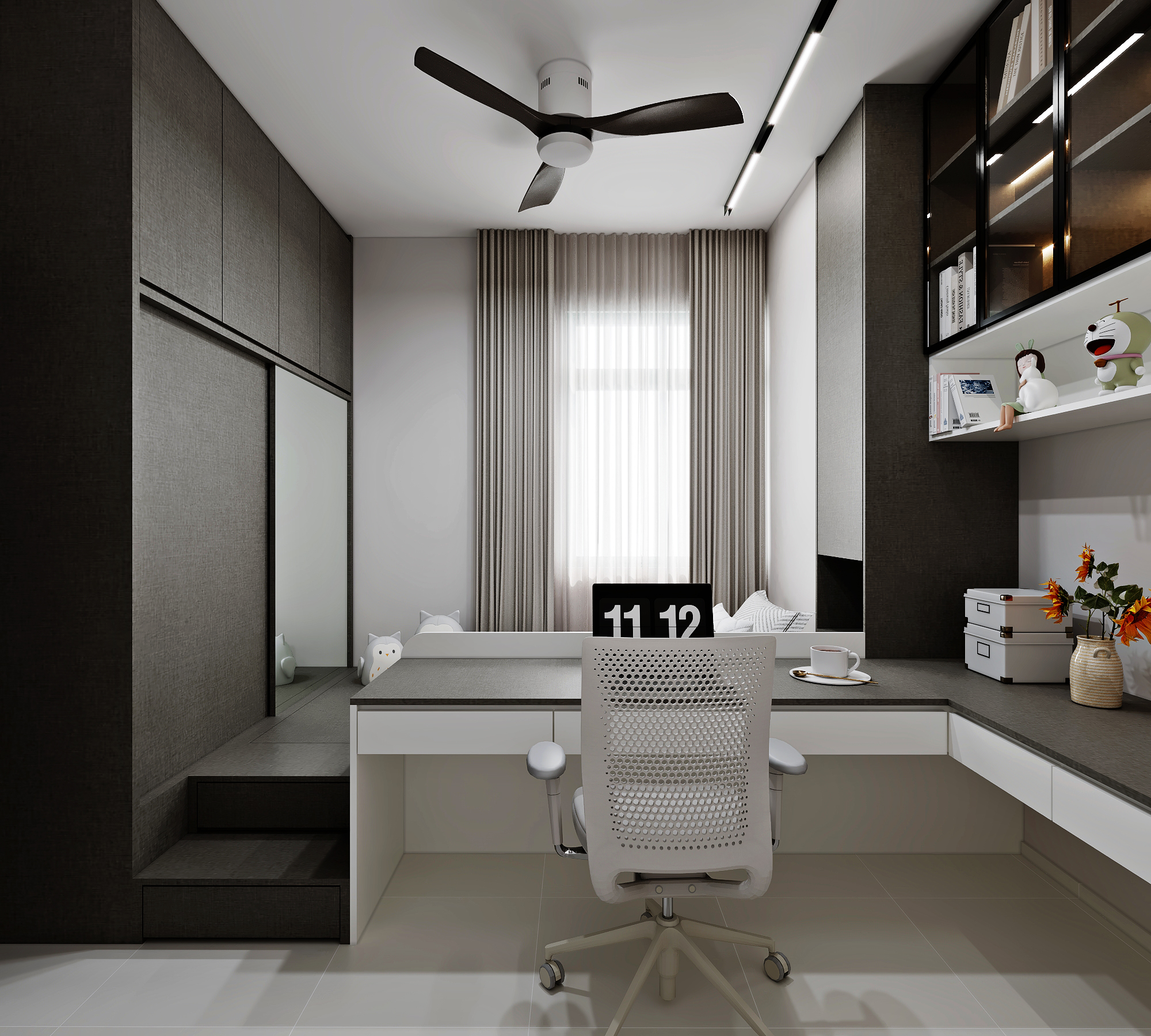 Signature Park — bedroom 2, modern 3D design visual