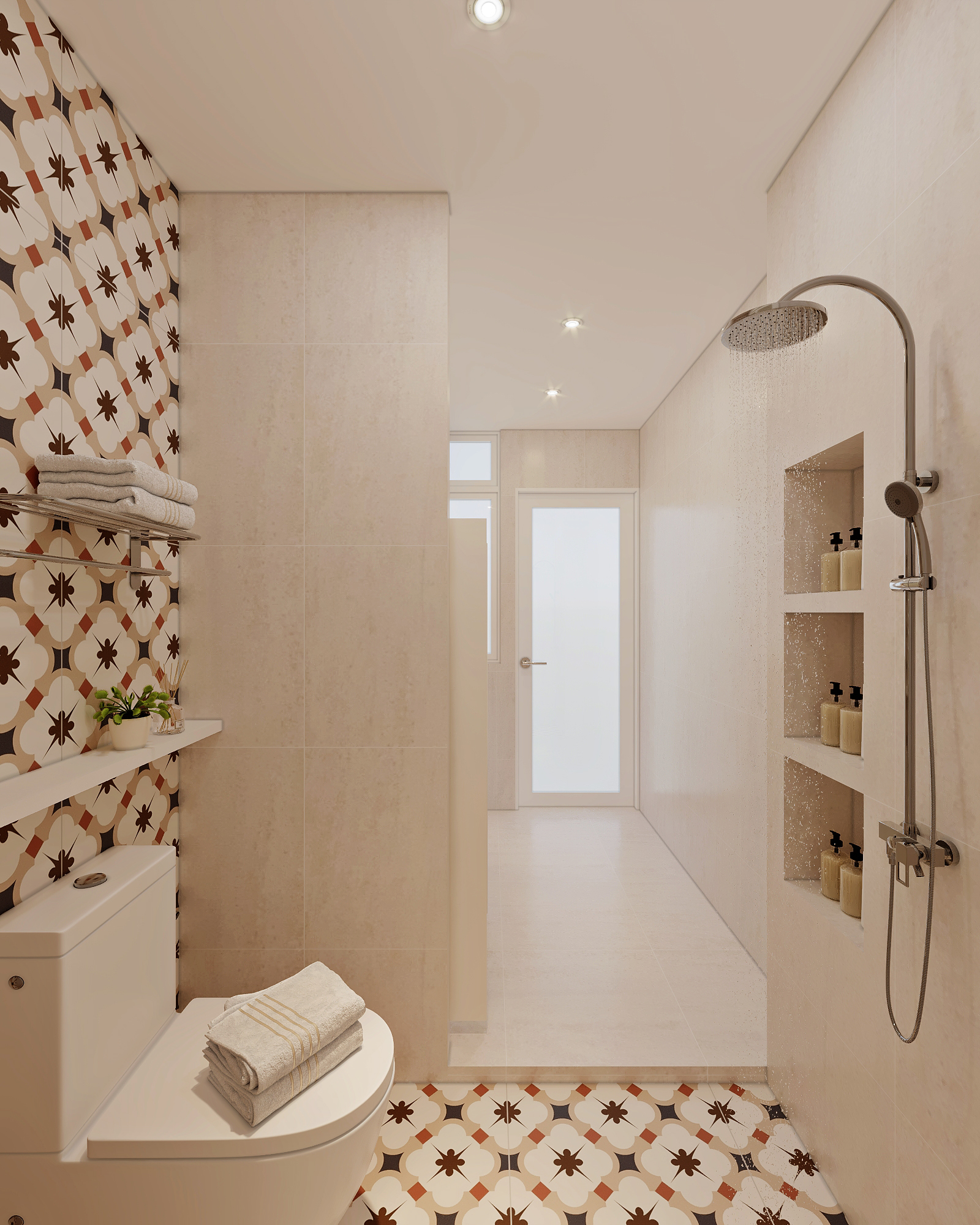 Loyang Place — bath 3 — view 2, modern peranakan 3D design visual