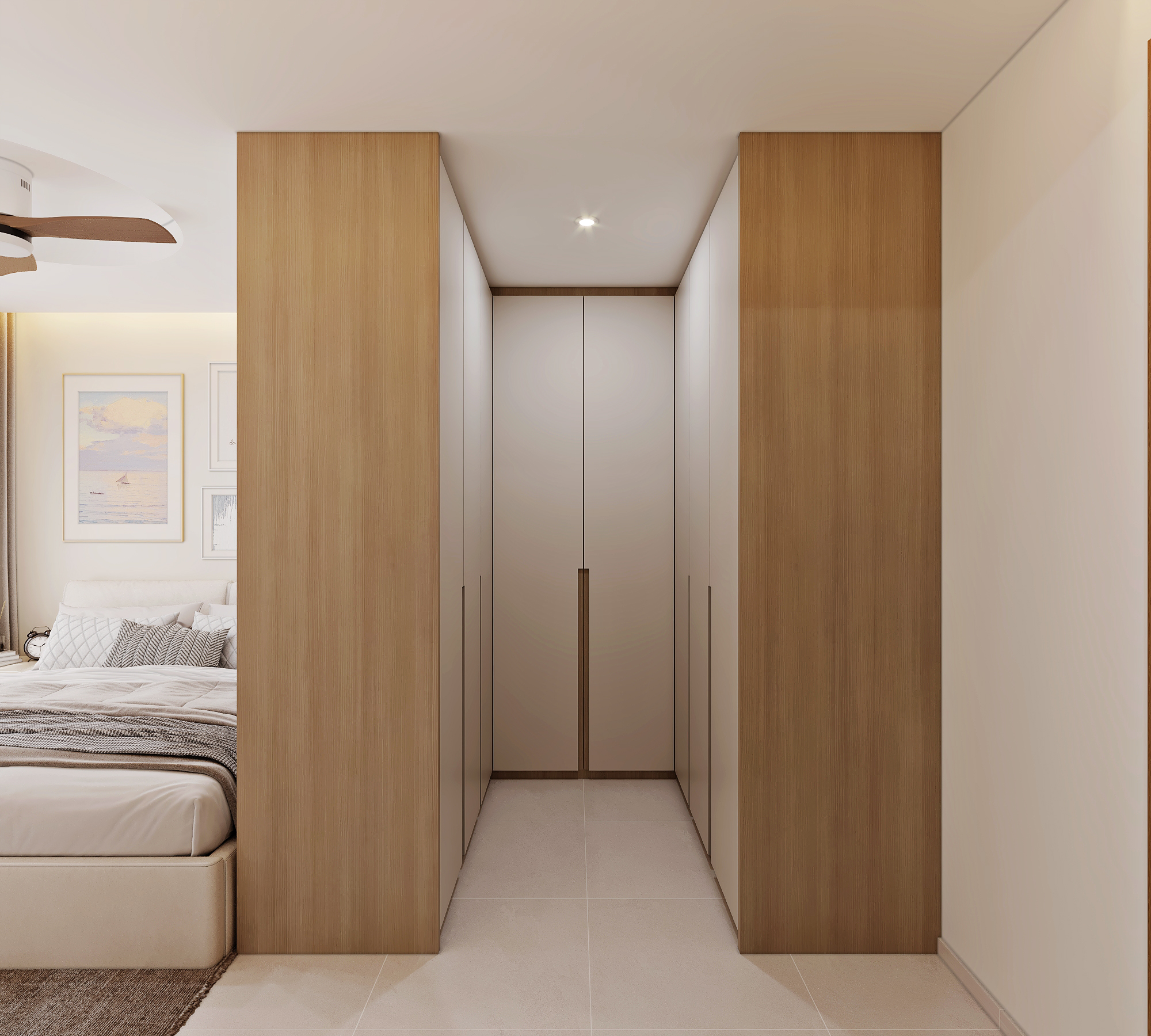 HDB Bishan Street 13 — master bedroom, scandinavian 3D design visual