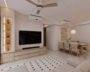 Yio Chu Kang Road — living, scandinavian 3D design visual